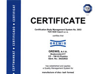 ČSN ISO 9001:2001
